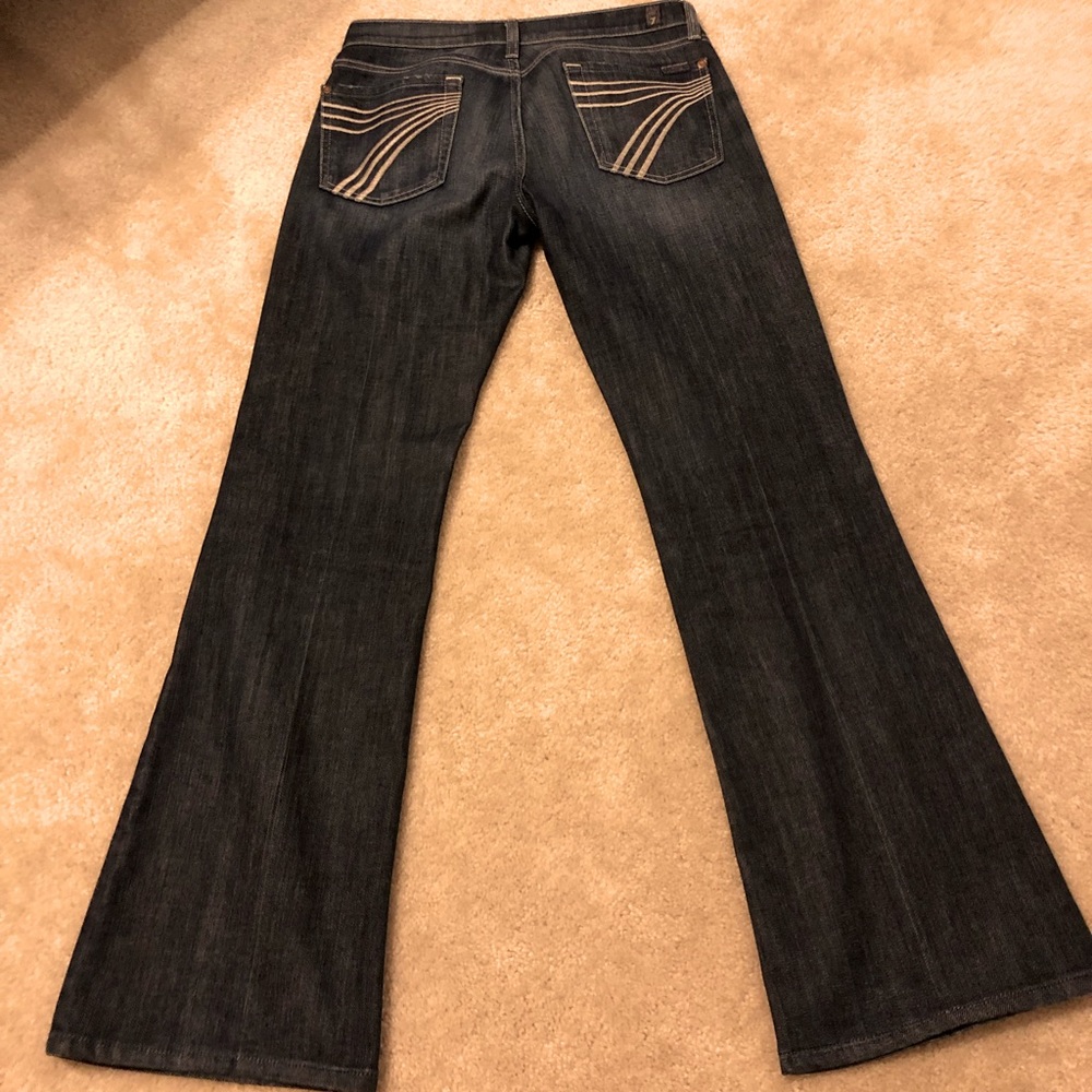 Like new size 28 7 for all mankind bootcut jeans